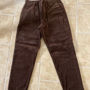 Uniqlo Brown Corduroy Ankle Pants Small
